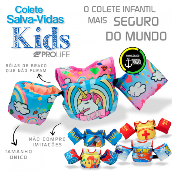 Colete infantil homologado